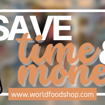 Save time and money with online grocery shopping at worldfoodshop.com.