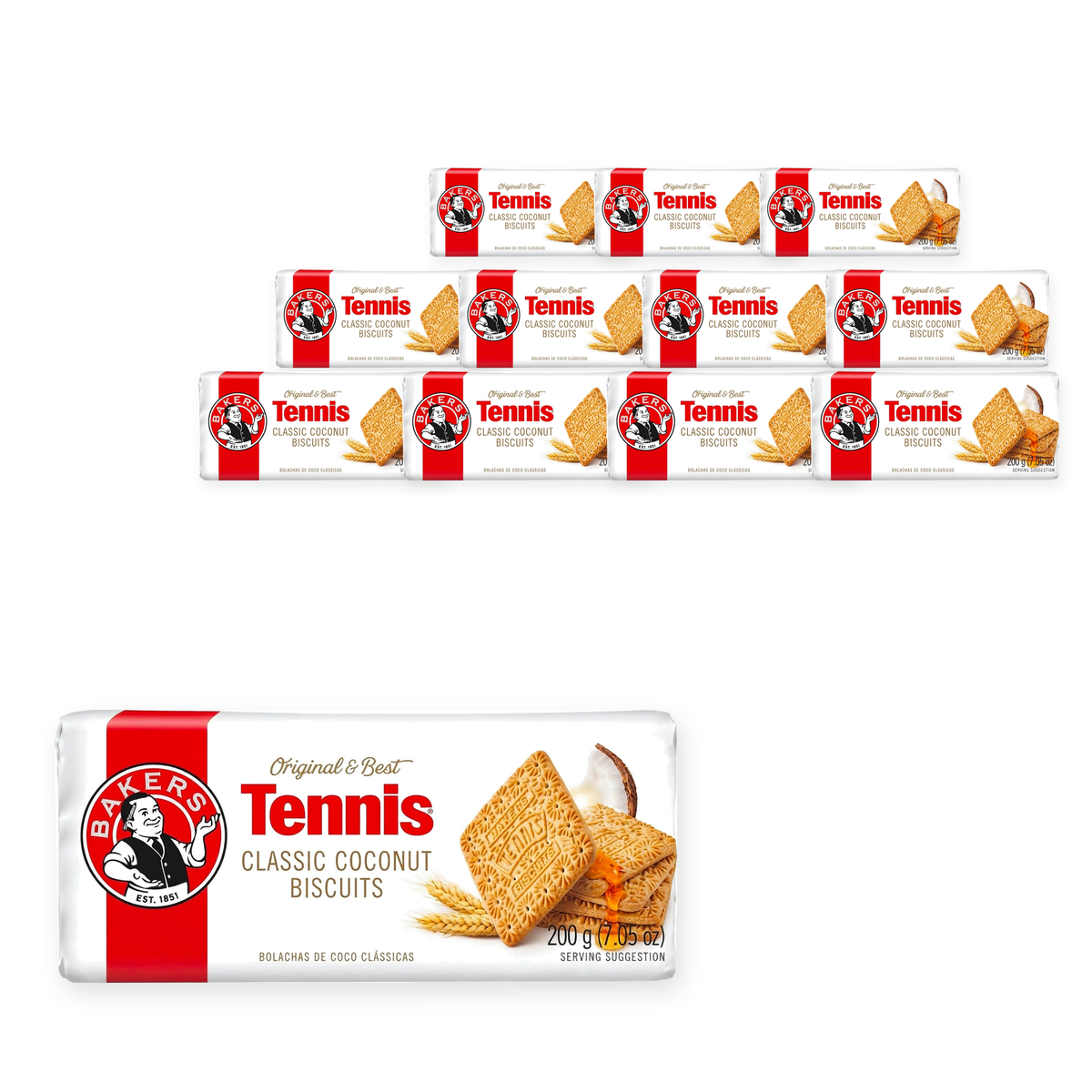 Bakers Tennis - Original 200G (Case of 12) – case pack