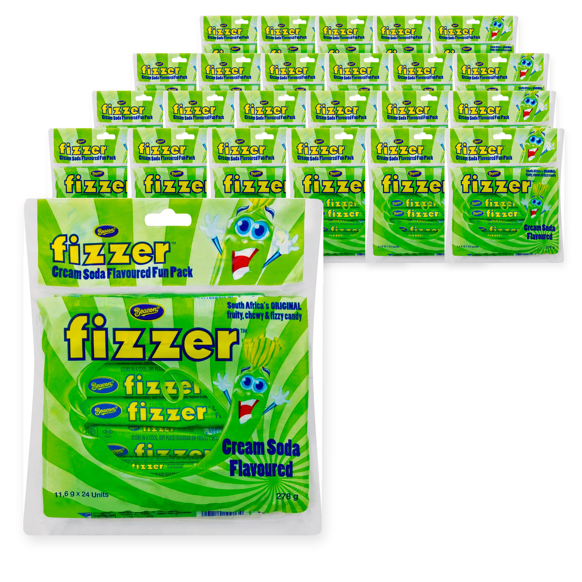 Beacon Fizzer - Fun Pack - Cream Soda 24s (Case of 24) – case pack