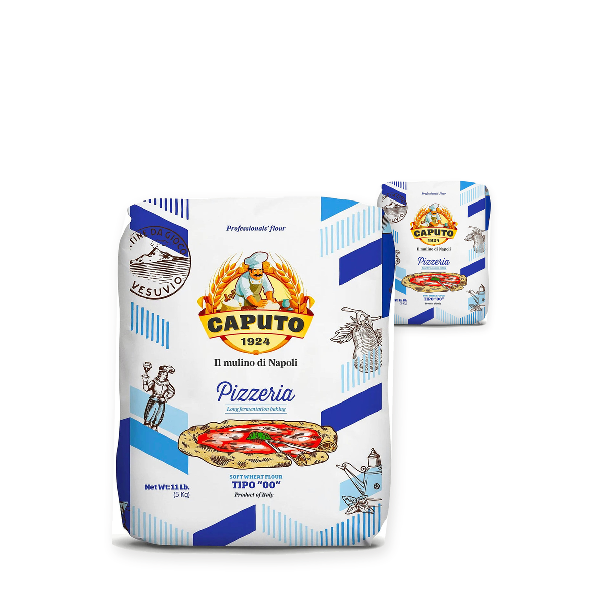 Caputo Pizzeria "00" Flour Blue Bag 5KG (Case of 2) – case pack