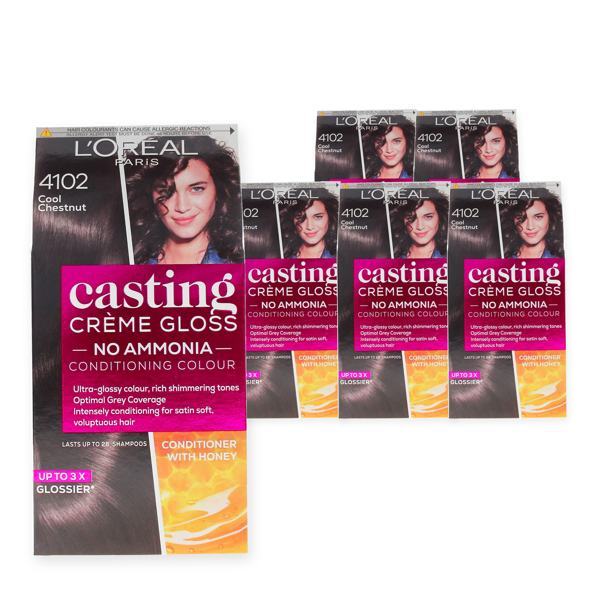 L'Oreal Paris Hair Dye 1402 Cool Chestnut (Case of 6) – case pack
