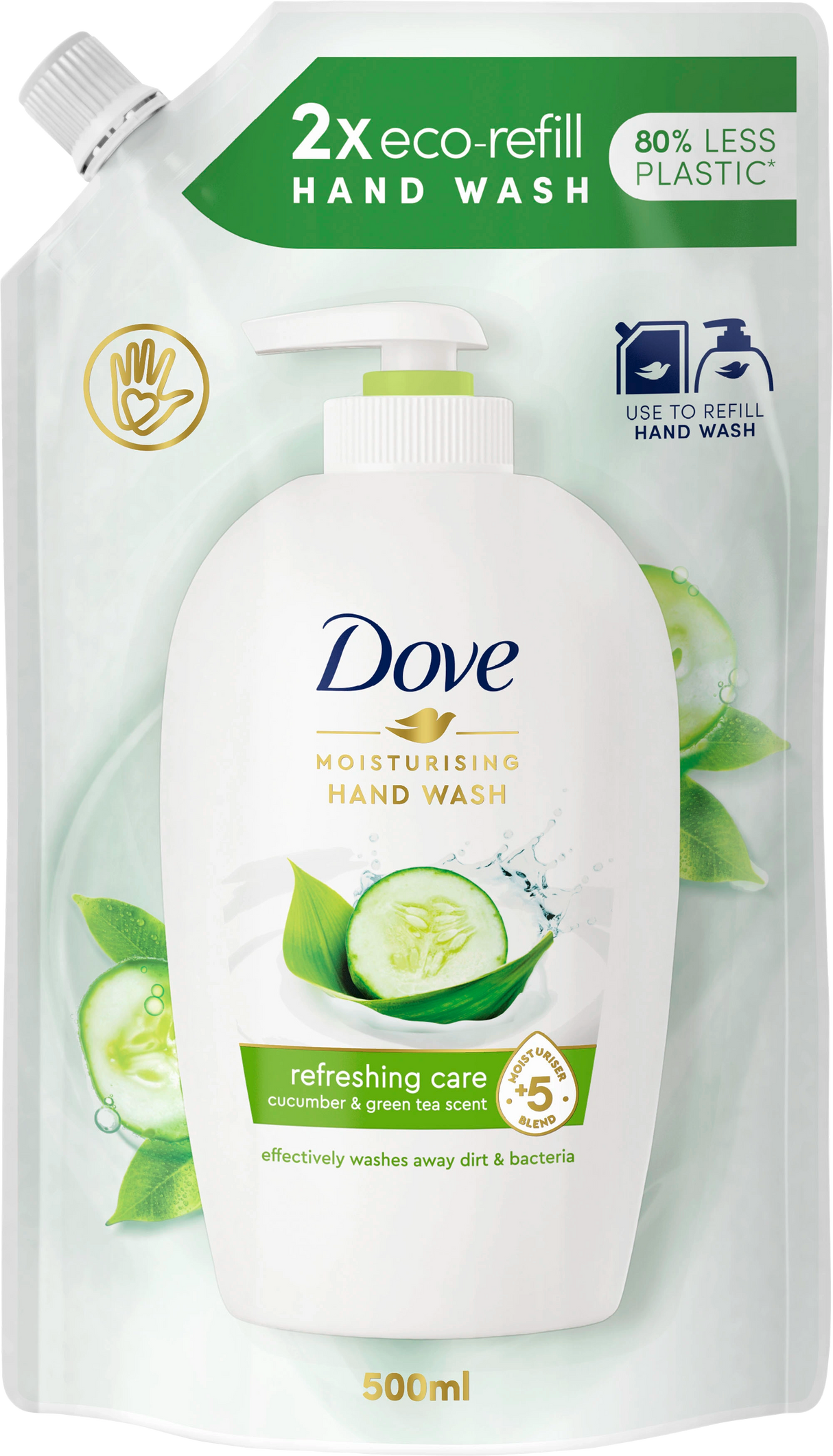 Dove Go Fresh Cucumber & Green Tea Liquid Hand Wash Refill 500ML