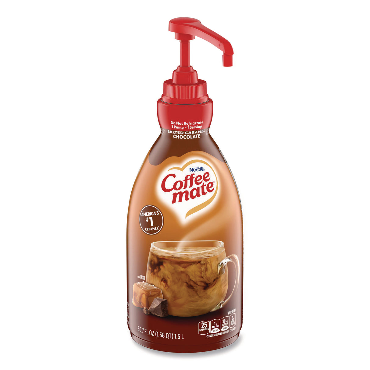 Coffee-Mate Liquid Creamer Salted Caramel 1.5L Pump Bottle