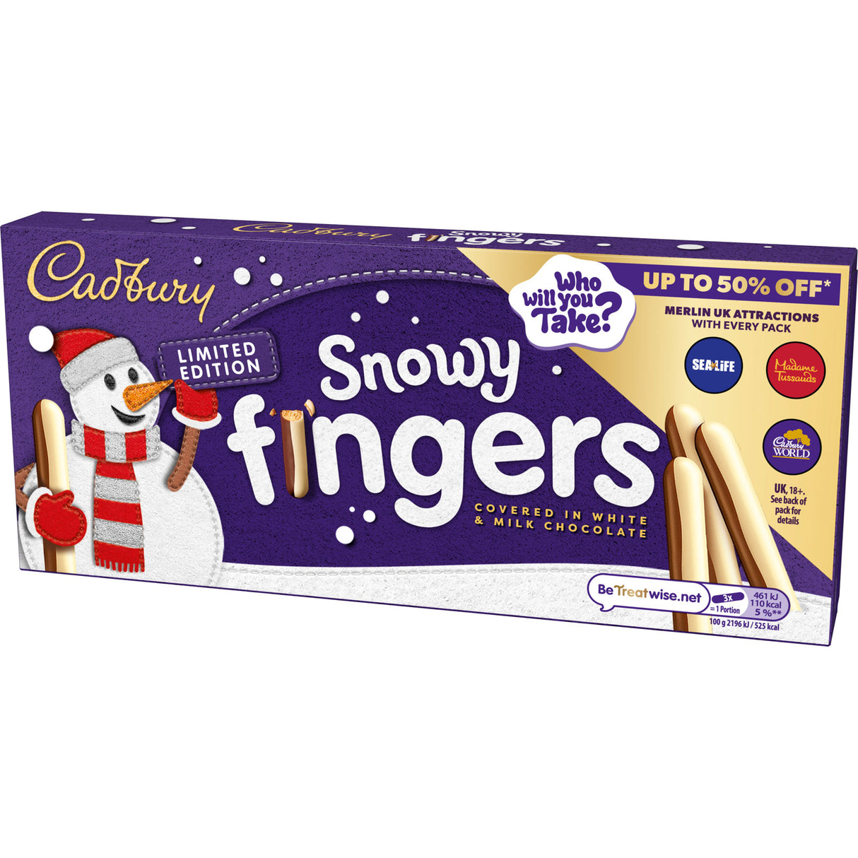Cadbury Snowy Fingers 115G
