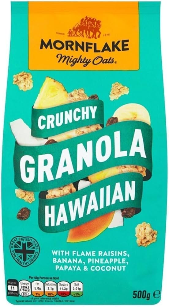 Mornflake Crunchy Granola Hawaiian 500G (Case of 12)
