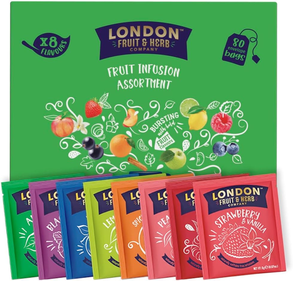 London Fruit & Herb Co. Fruit Assortment Pack - 80 Mixed Tea Bags