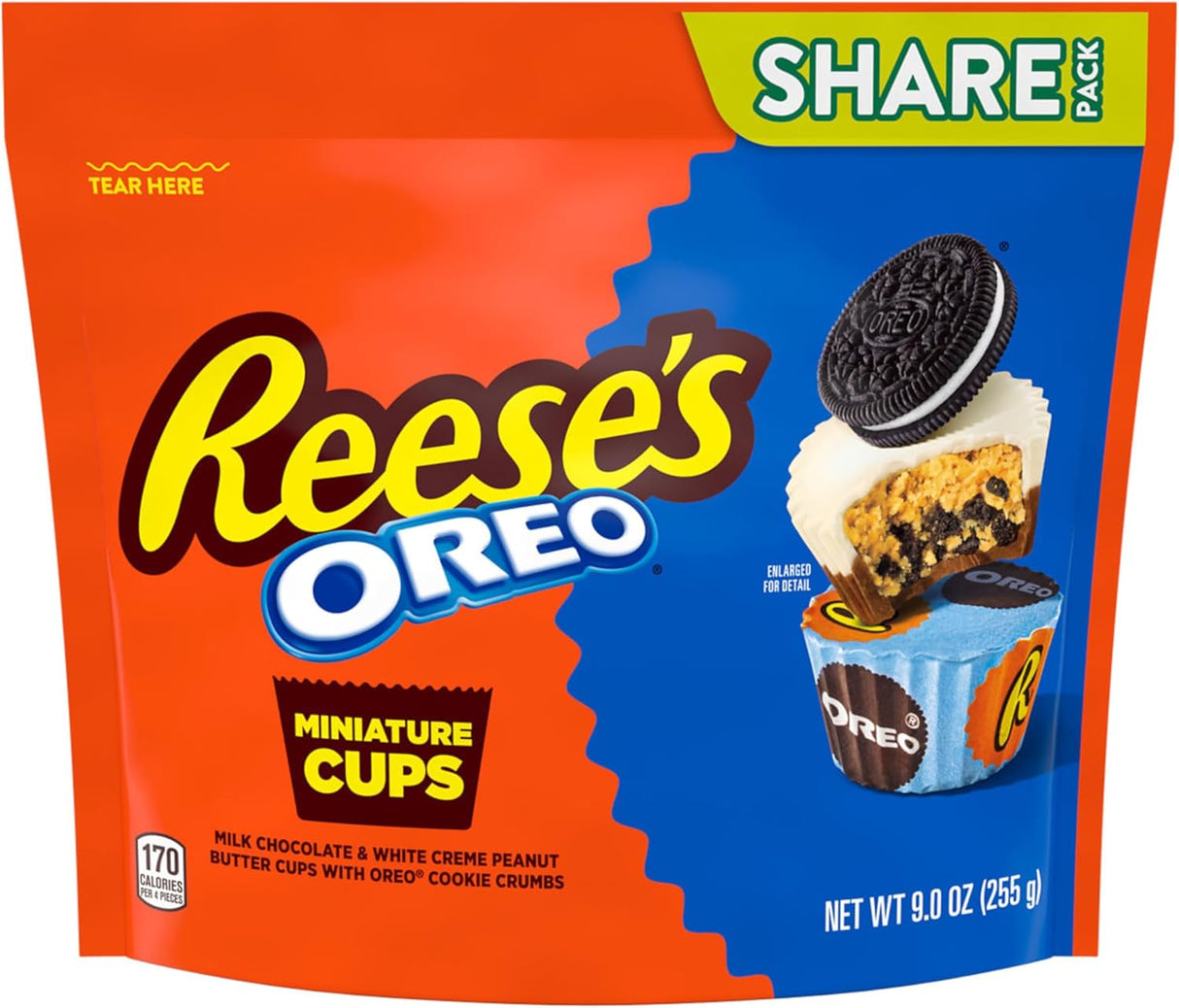 Reese's Peanut Butter Miniature Cups With Oreo Share Pack 255G