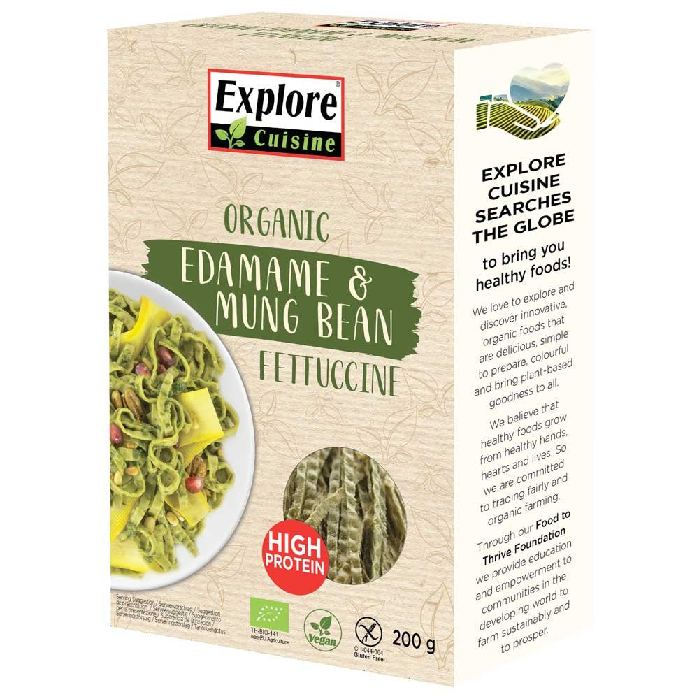 Explore Cuisine Organic Edamame & Mung Bean Fettuccine 200G