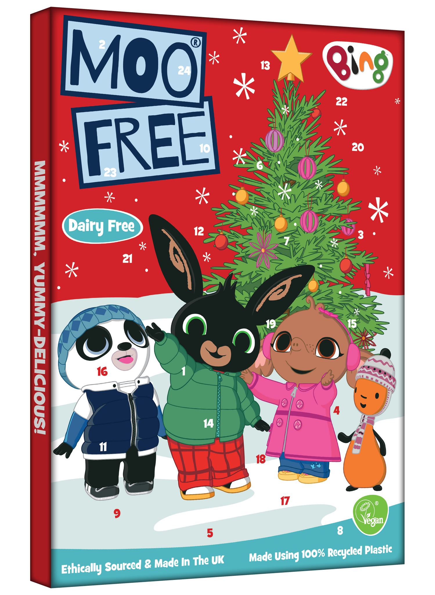 Moo Free BING Chocolate Advent Calendar 70G