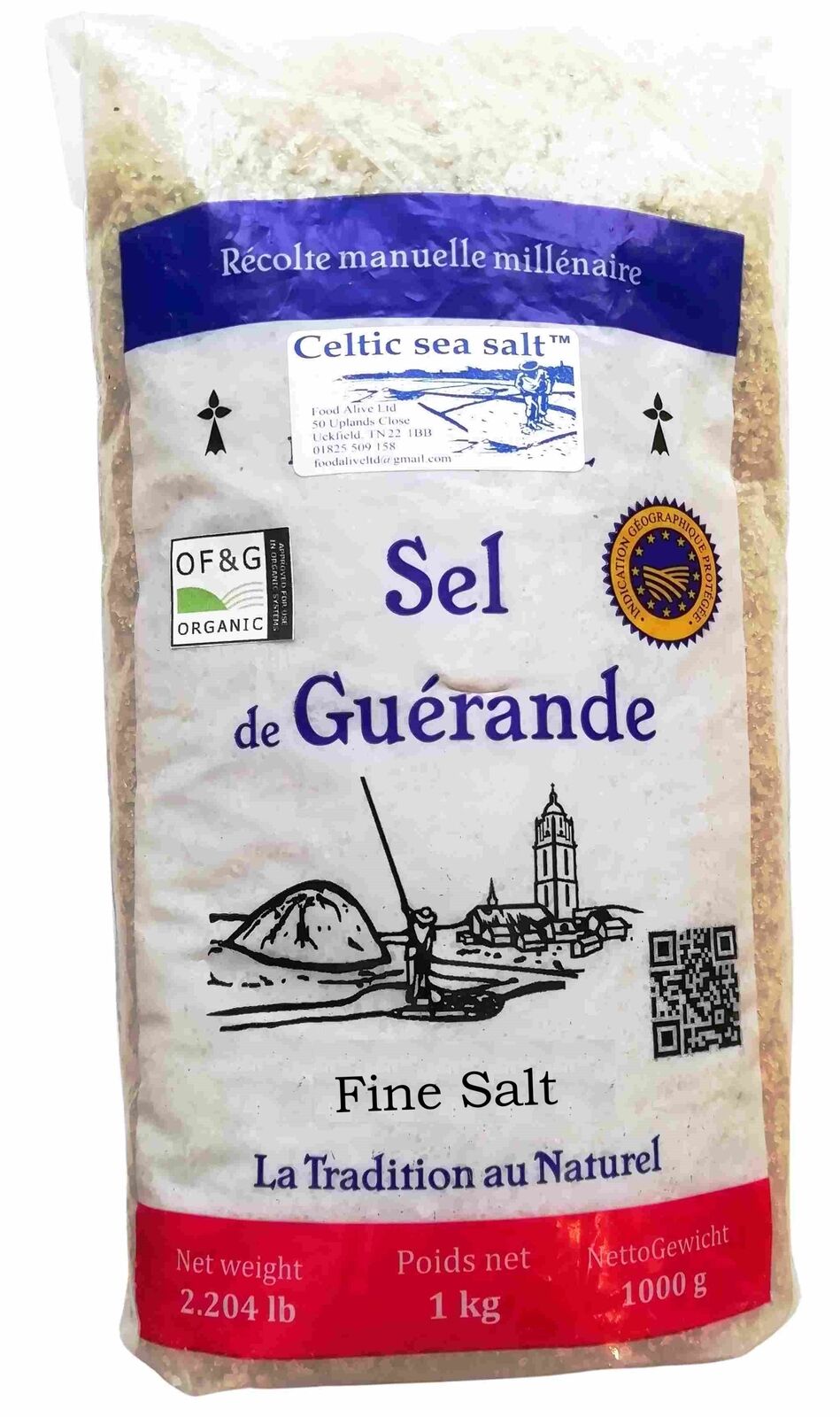Celtic Sea Salt/Sel De Guerande Natural Fine 1kg