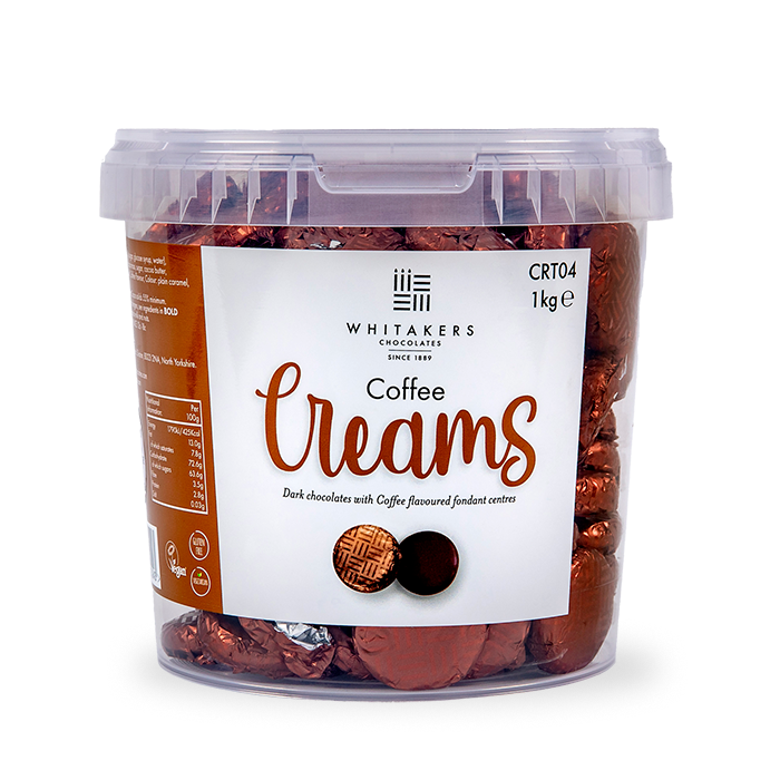 Whitakers Fondant Dark Chocolate Coffee Creams 1KG