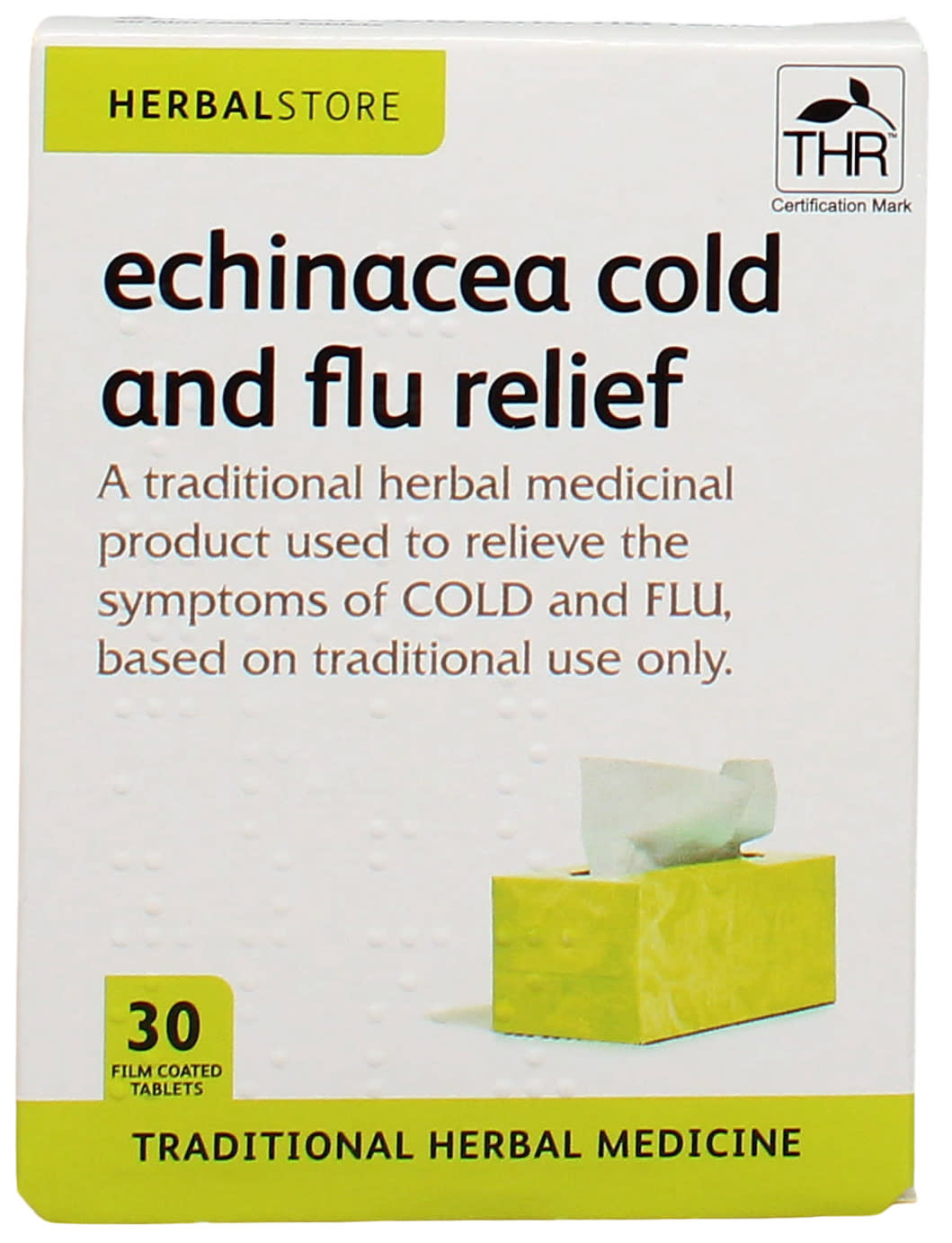 Herbal Store Echinacea Cold and Flu Relief 500MG Tablet 30'S (Case of 6)