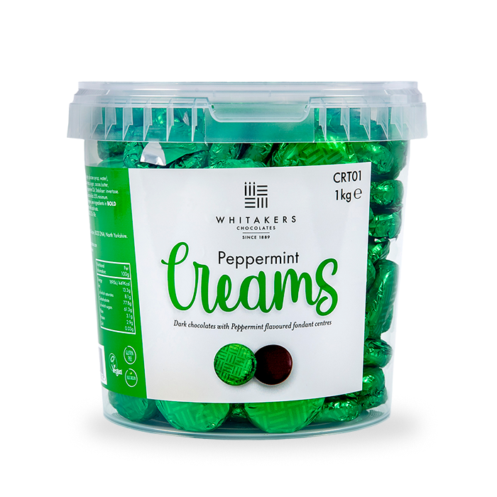 Whitakers Dark Chocolate Mint Fondant Creams 1KG