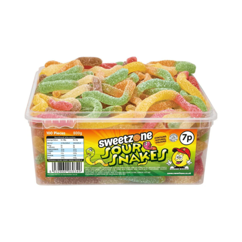 Sweetzone Sour Snakes 800G (Case of 6)