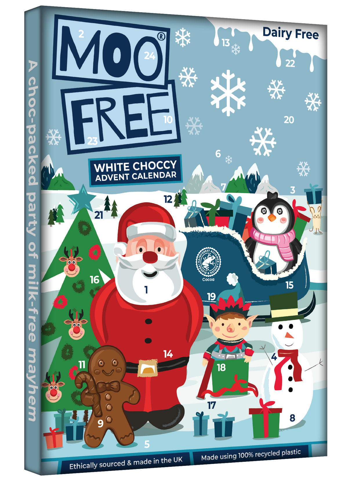 White Chocolate Advent Calendar 70G (Case of 10)