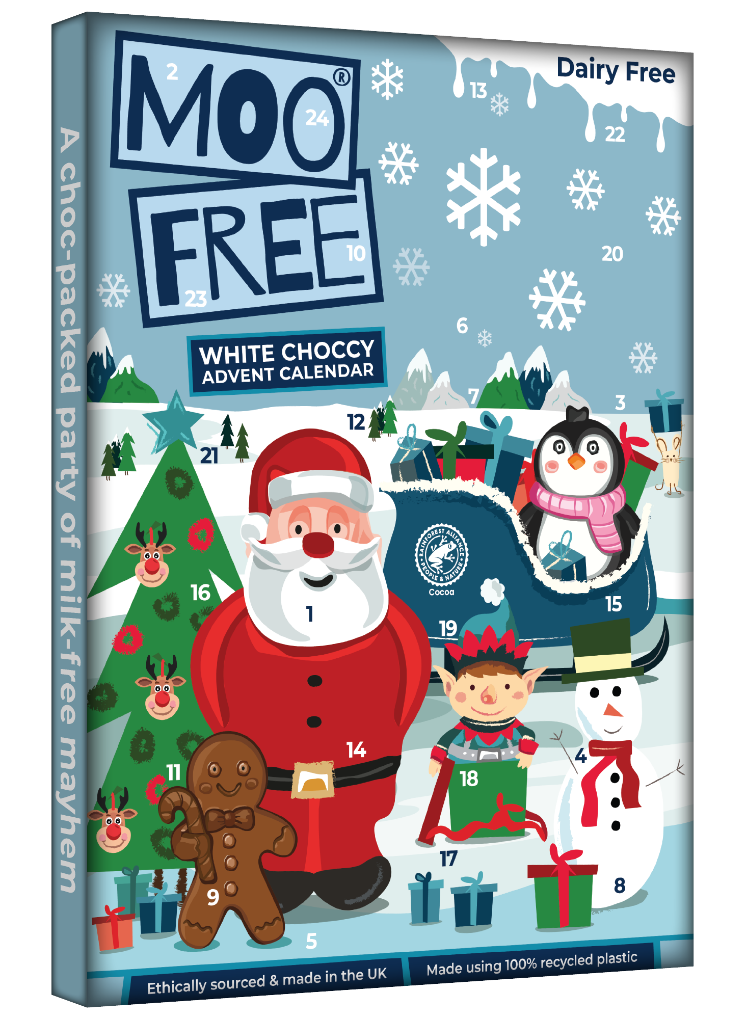 White Chocolate Advent Calendar 70G (Case of 10)