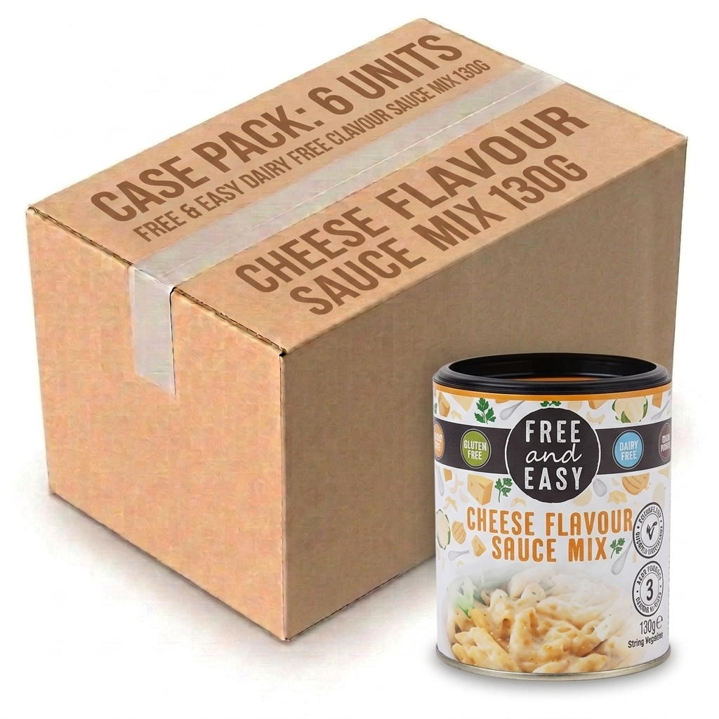 Free & Easy Dairy Free Cheese Flavour Sauce Mix 130G (Case of 6)