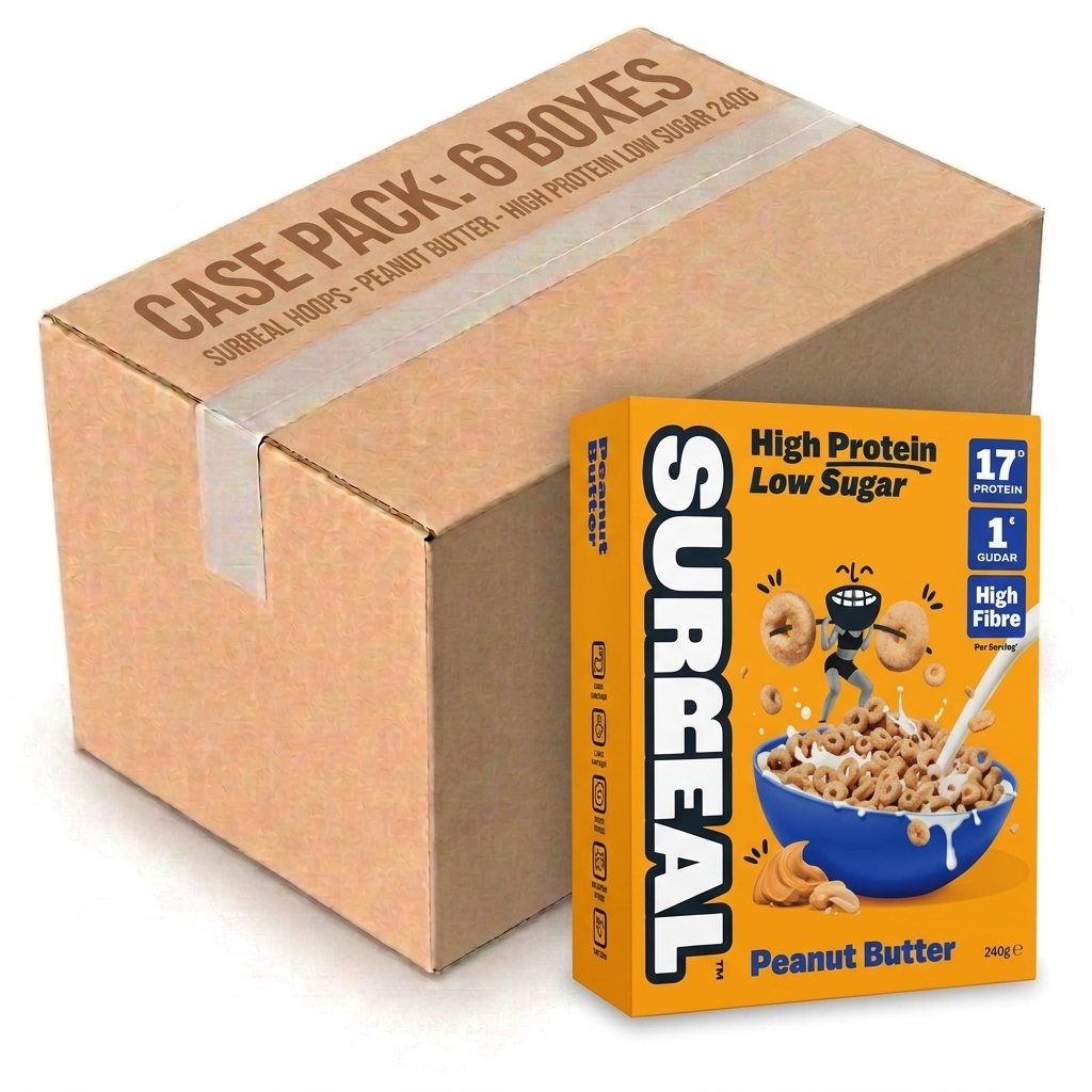 Surreal Hoops Peanut Butter High Protein Low Sugar 240G (Case of 6)
