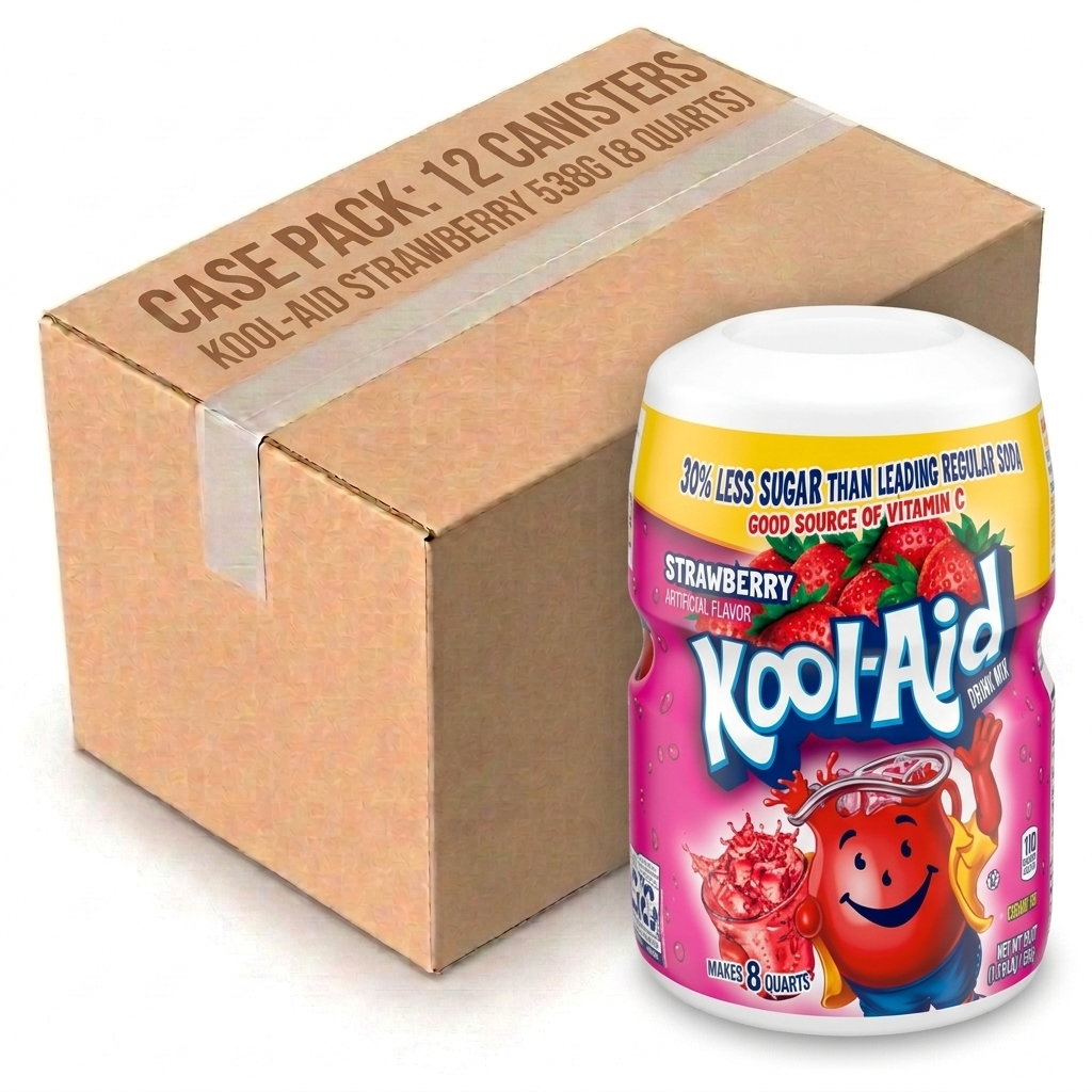 Kool Aid Strawberry 538g (8 Quarts) (Case of 12)