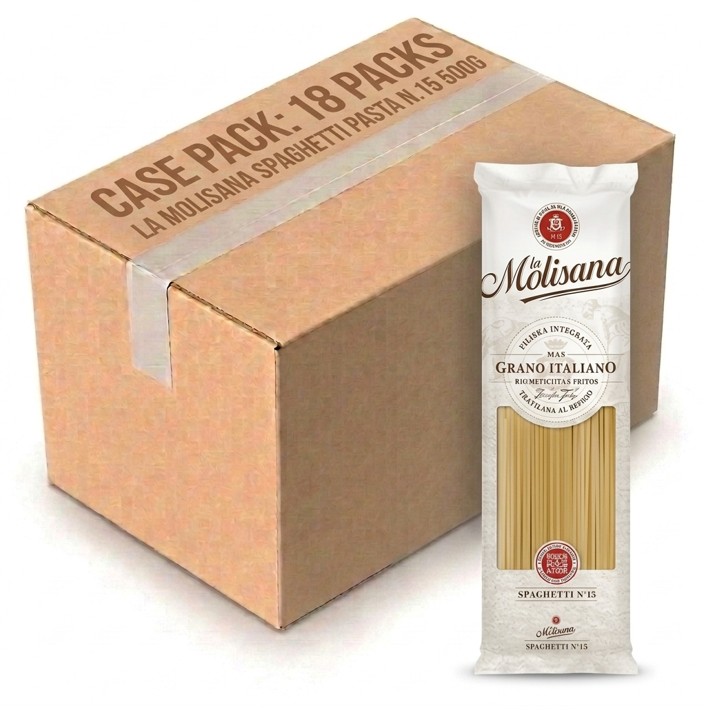 La Molisana Spaghetti Pasta N.15 500G (Case of 18)