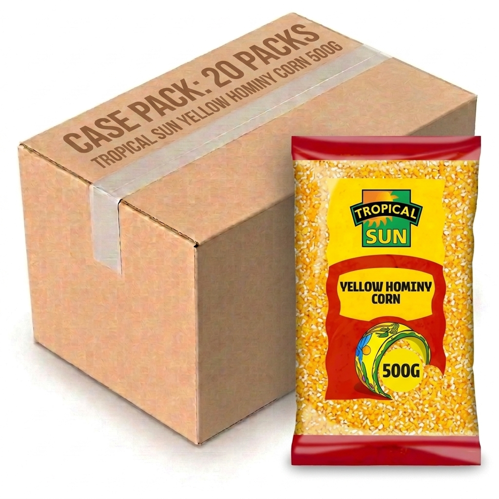 Tropical Sun Yellow Hominy Corn 500G (Case of 20)