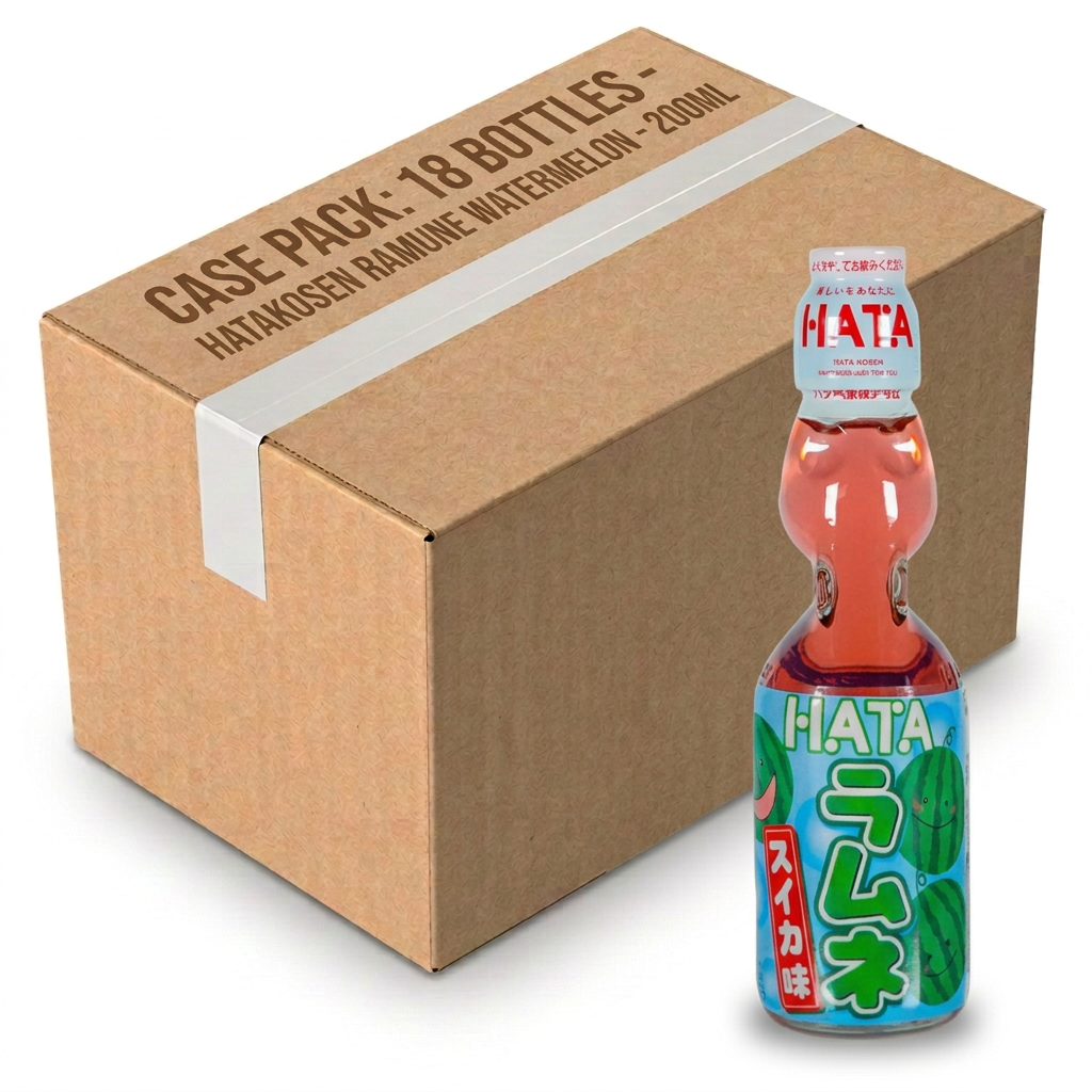 Hatakosen Ramune Watermelon 200ML (Case of 18)