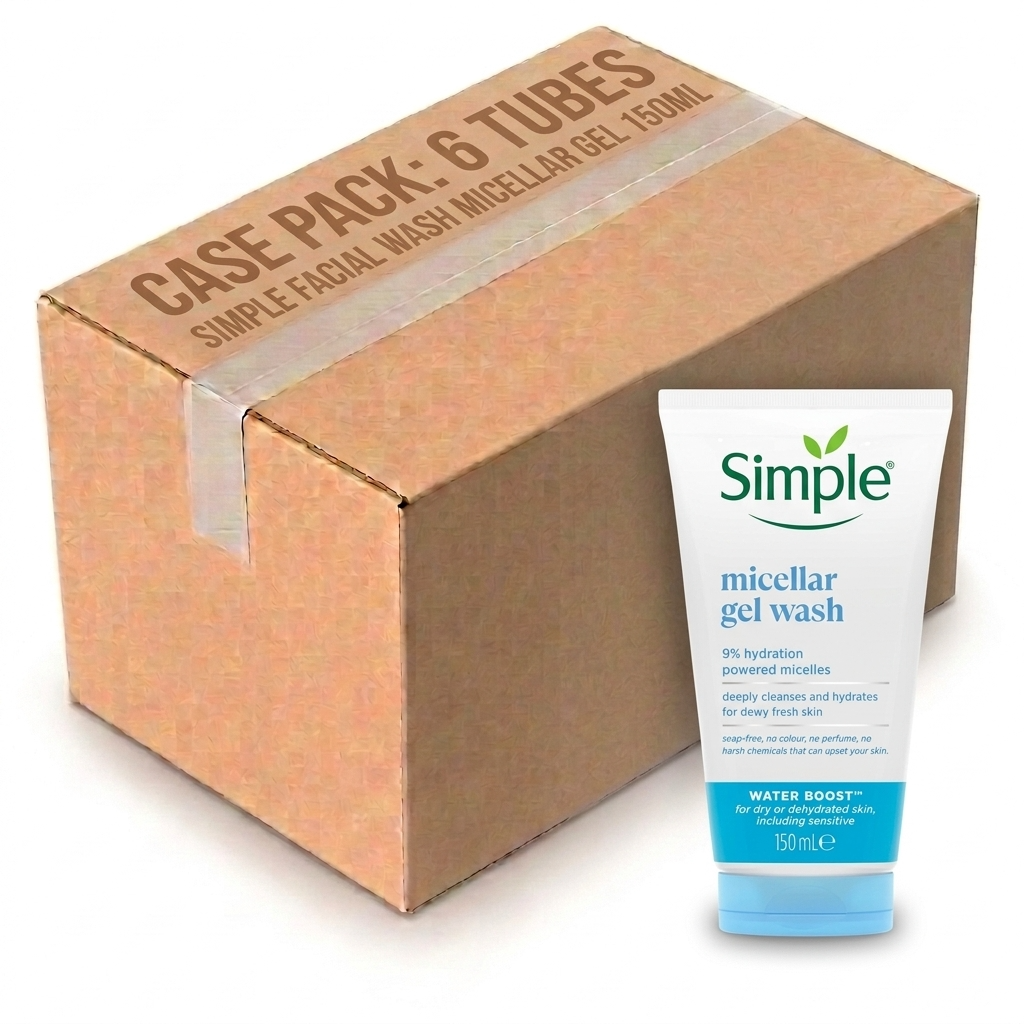 Simple Facial Wash Micellar Gel 150ML (Case of 6)