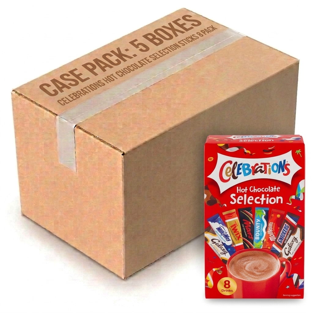 Celebrations Hot Chocolate Selection Sticks 8 Pack (Case of 5)