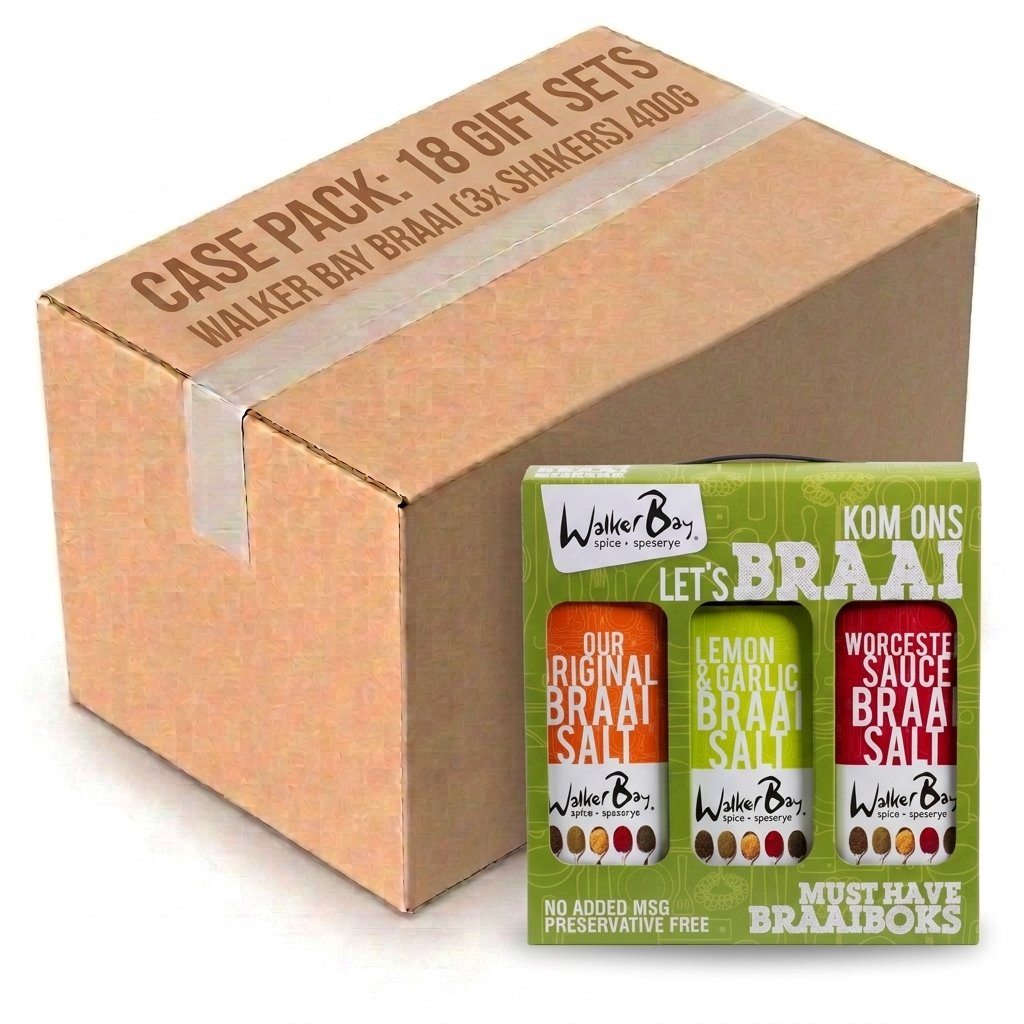 Walker Bay Gift Set - Braai (3 X Shakers) 400G (Case of 18)