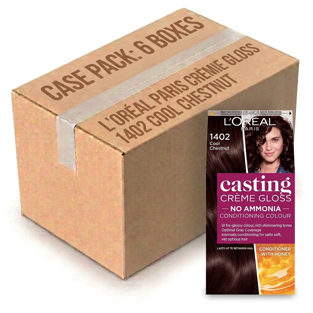 L'Oreal Paris Hair Dye 1402 Cool Chestnut (Case of 6)