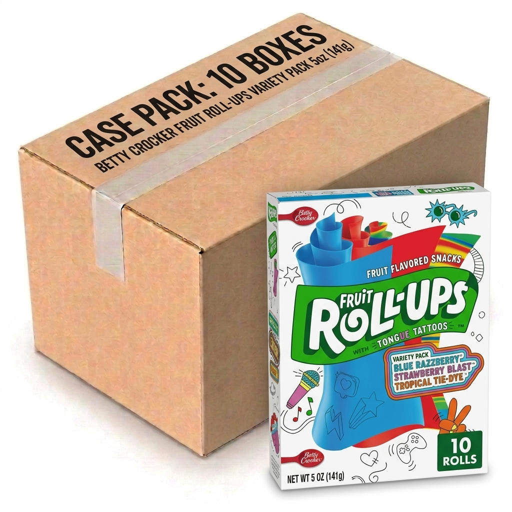 Betty Crocker Fruit Roll-Ups Variety Pack 5oz (141g) (case of 10)