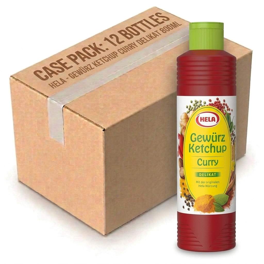 Hela Gewürz Ketchup Curry Delikat (Mild) 800ML (Case of 12)