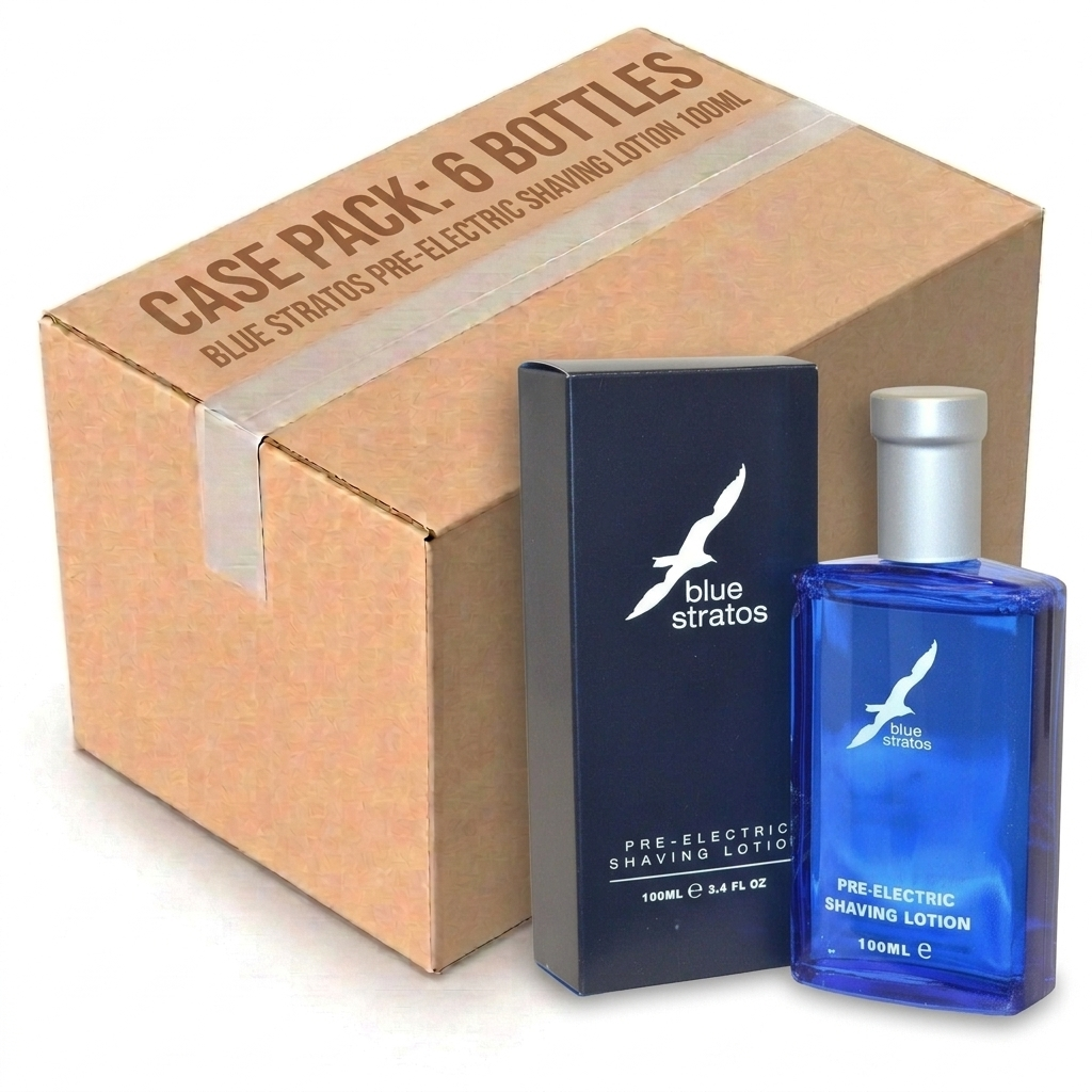 Blue Stratos Pre -Electric Shaving Lotion 100ML (Case of 6)