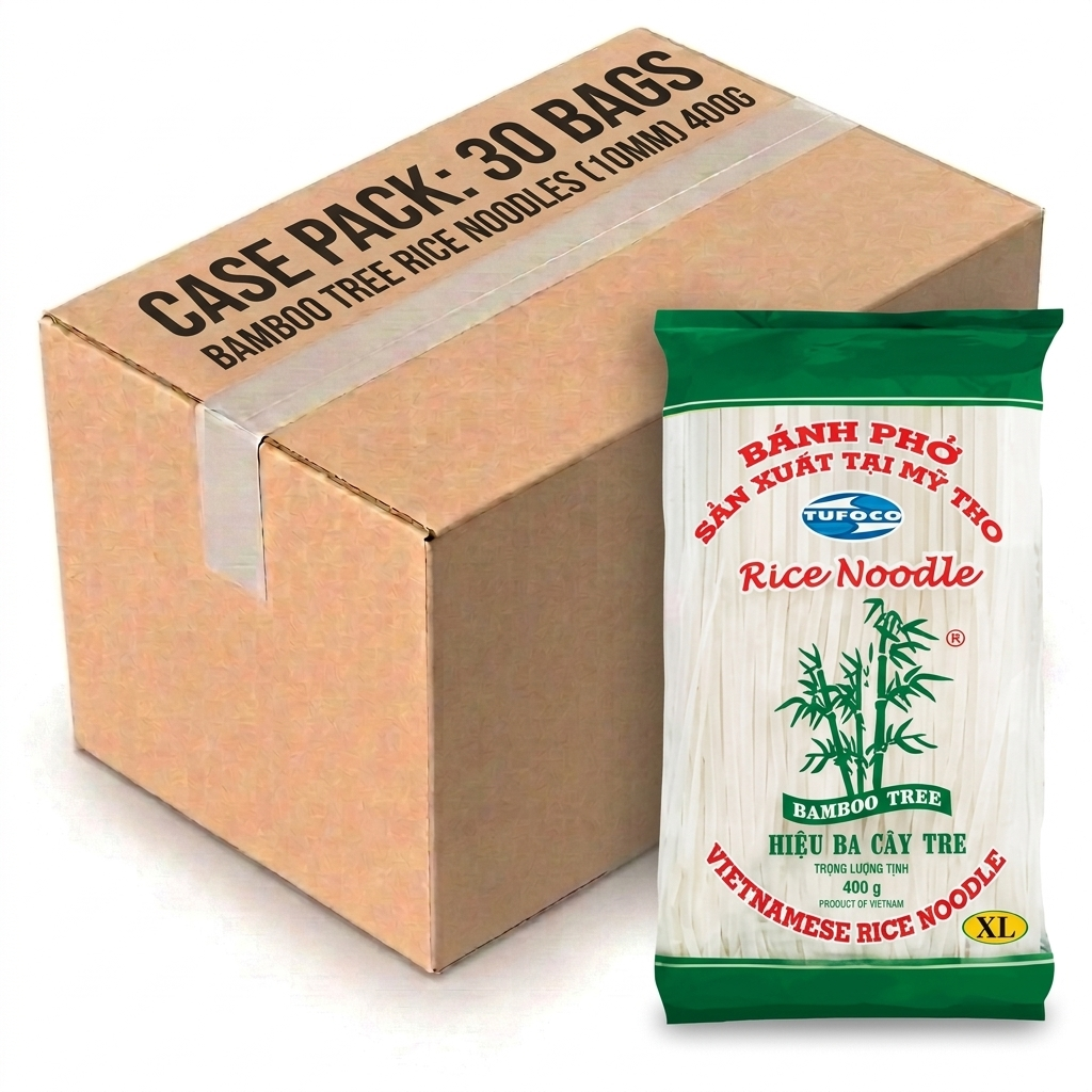 Bamboo Tree Rice Noodles (10mm) 400G (Case of 30)