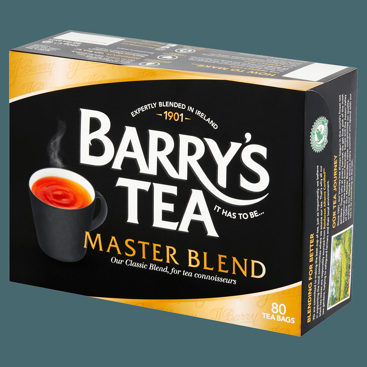 Barrys Master Blend Teabags 80S (250G) **Damaged - Packaging**