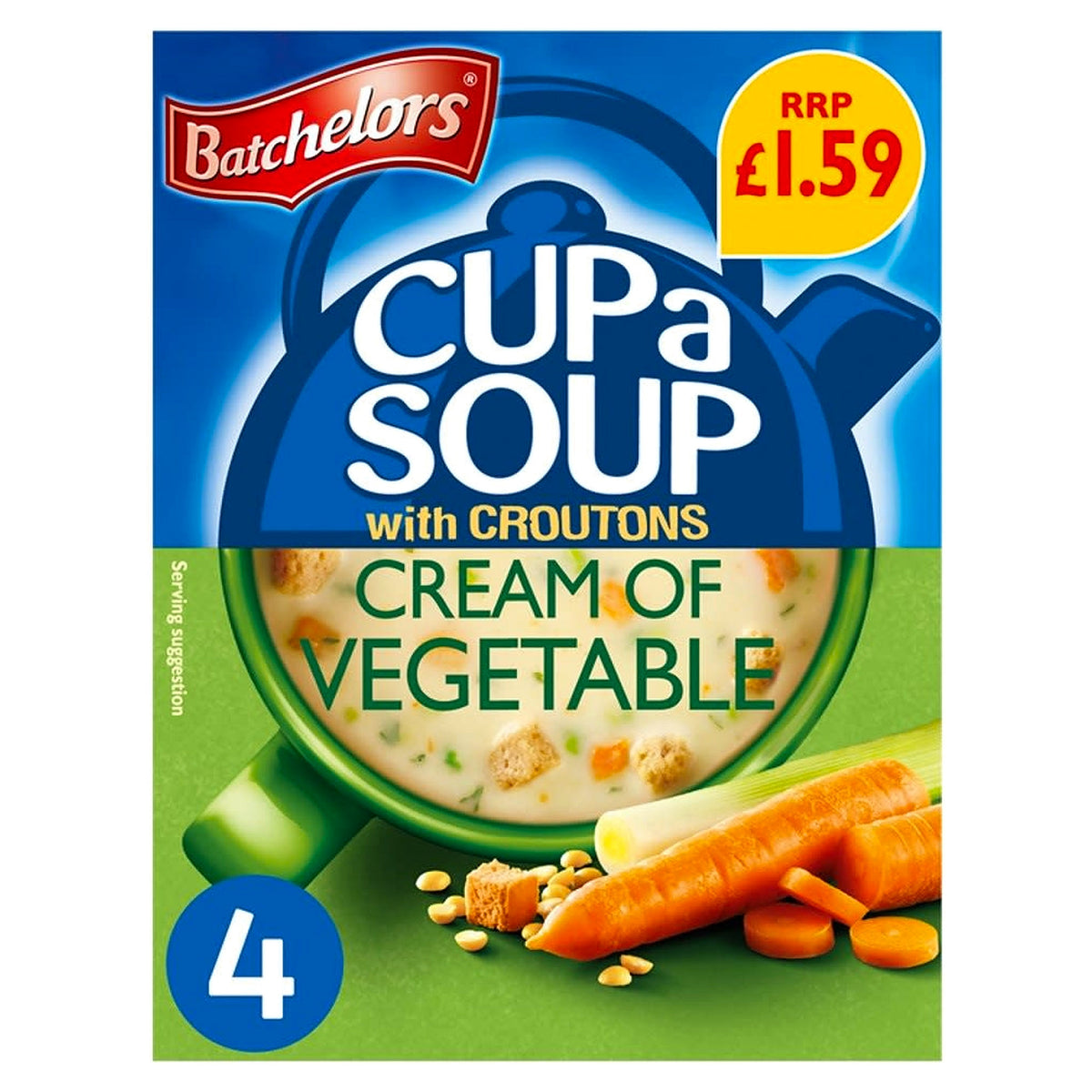 Batchelors Cup A Soup Cream of Vegetable 122G