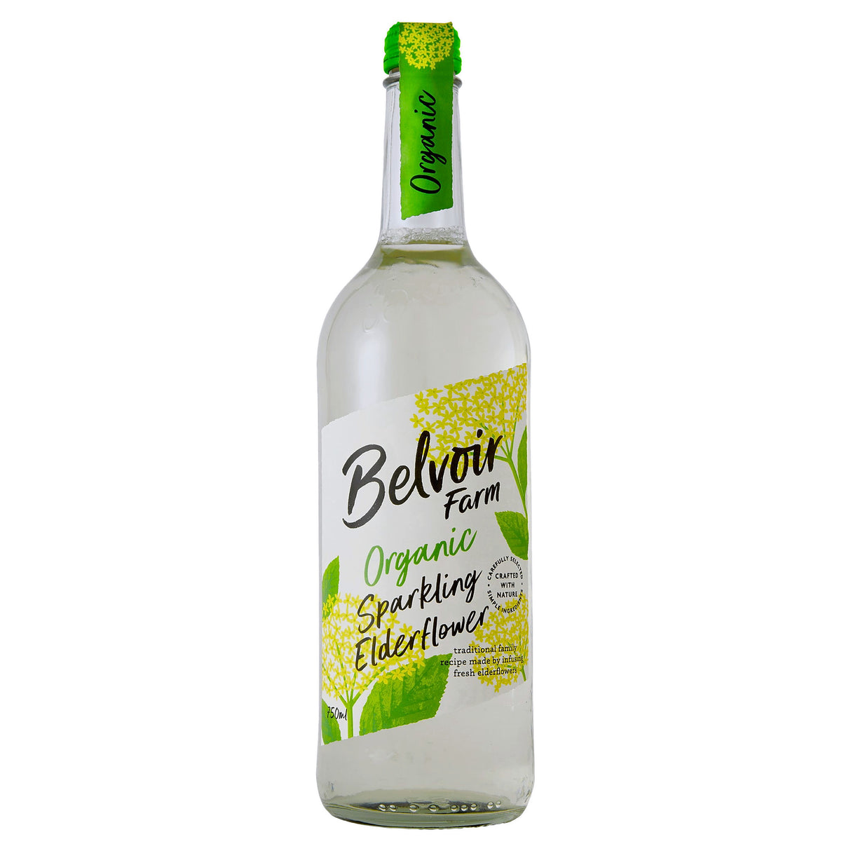 Belvoir Farm Organic Sparkling Elderflower 75CL