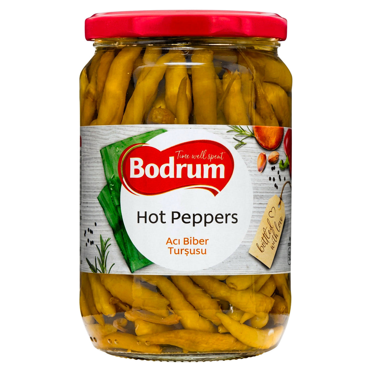 Bodrum Pepper Pickled Hot 630G