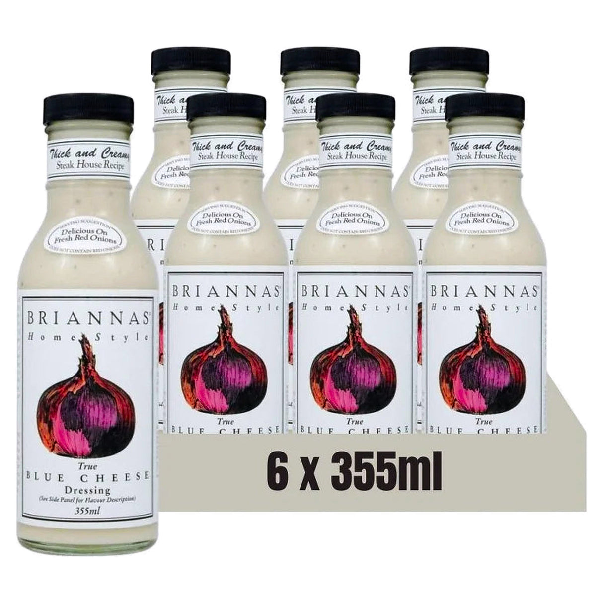 Briannas Blue Cheese Dressing 355Ml (Case of 6)