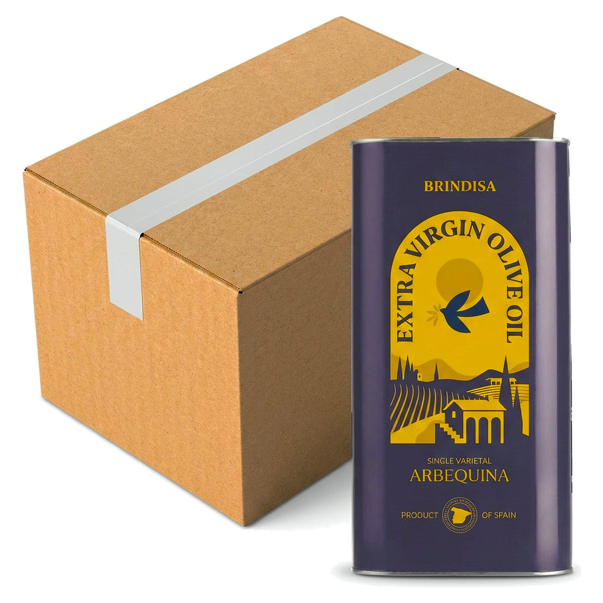 Brindisa 100% Arbequina Extra Virgin Olive Oil 1L (Case of 6)