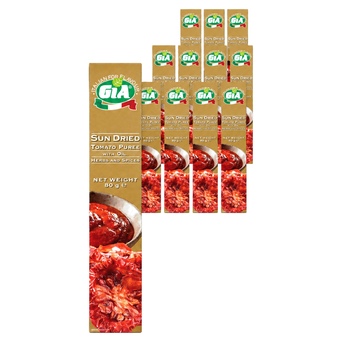 Gia Sun-Dried Tomato Puree Tube 80G (Case of 12)