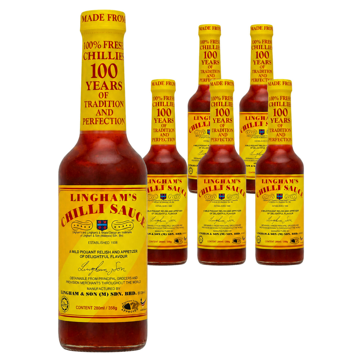 Linghams Chilli Sauce 280Ml (Case of 6)