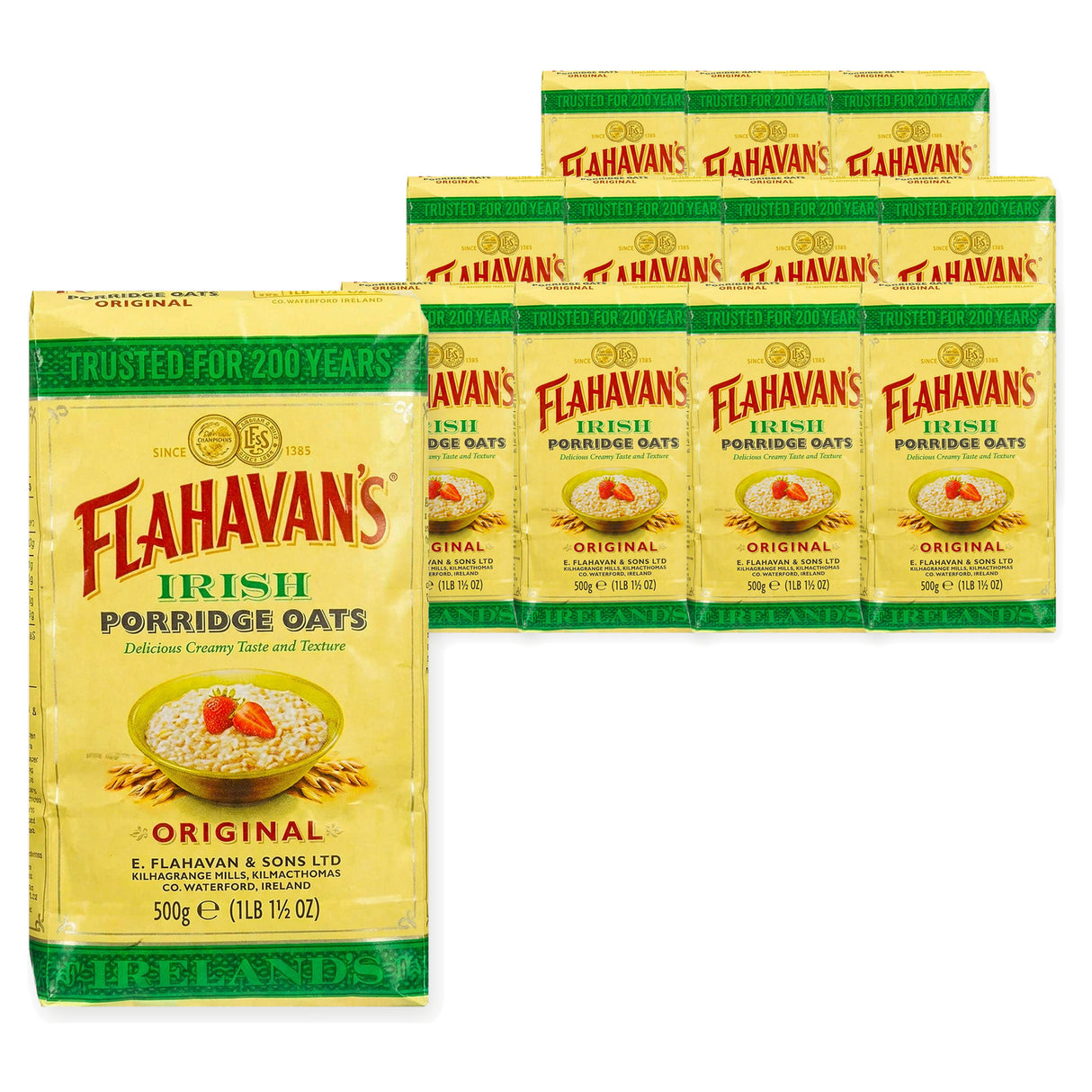 Flahavans Irish Porridge Oats 500G (Case of 12)
