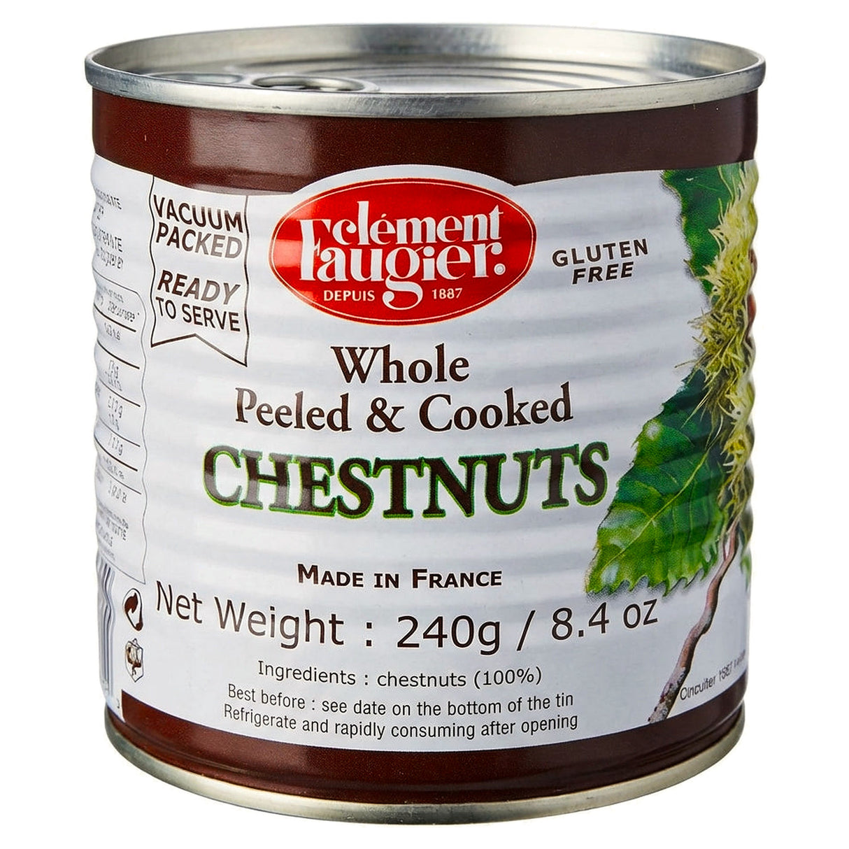 Clement Faugier Whole Peeled Chestnuts 240g