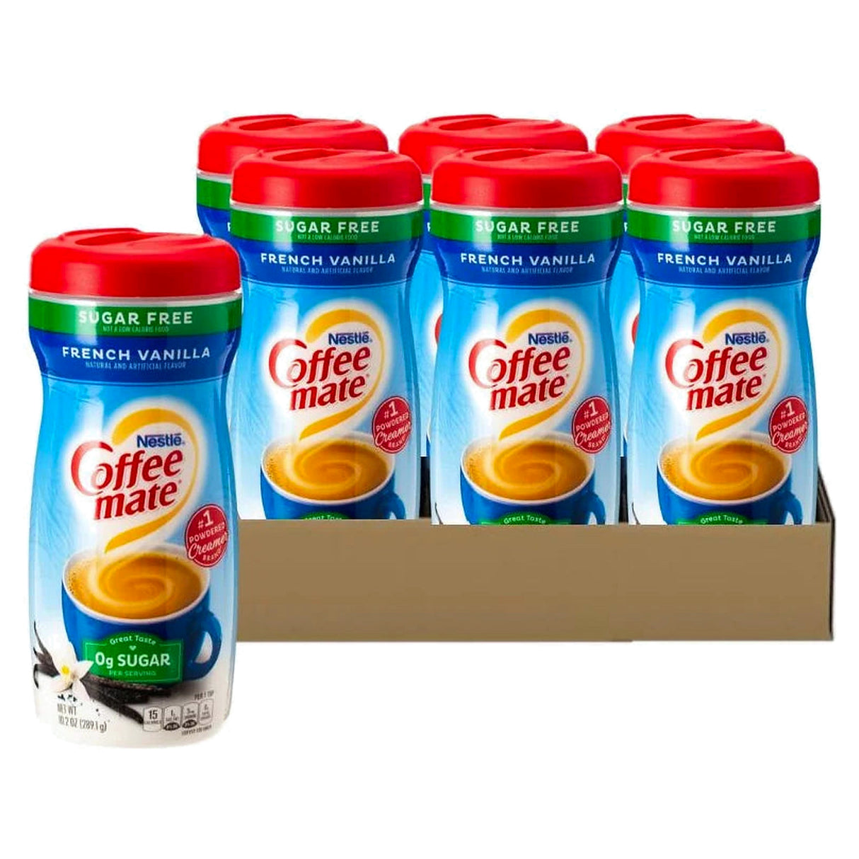 Coffee-Mate French Vanilla Sugar Free 10.2Oz (Case of 6)