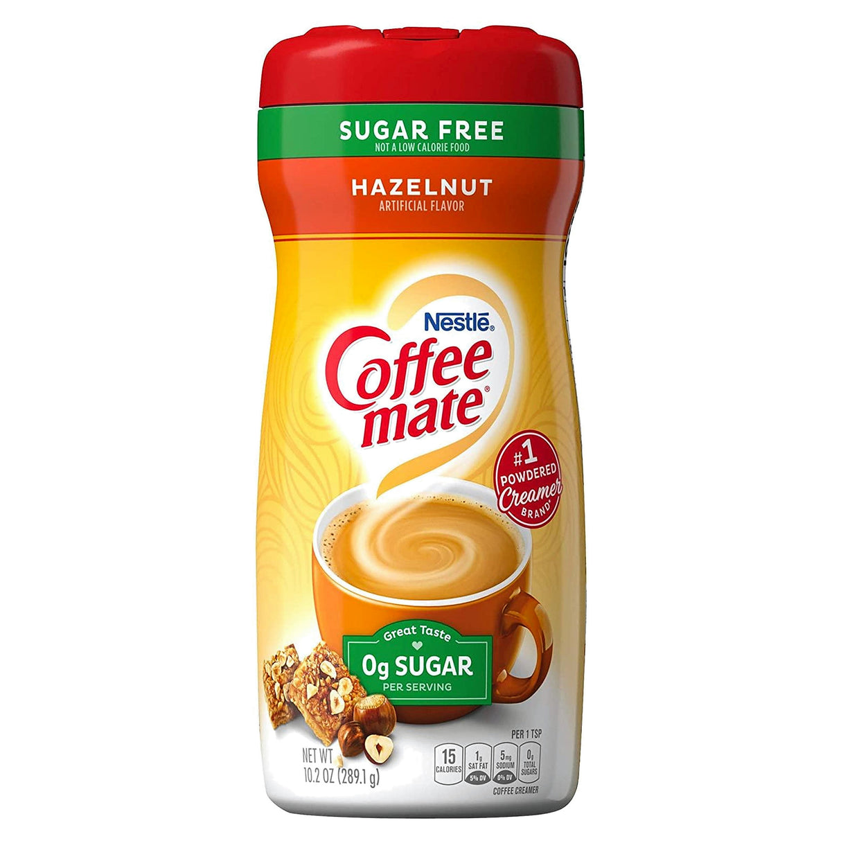 Coffee Mate Hazelnut Sugar Free 10.2Oz