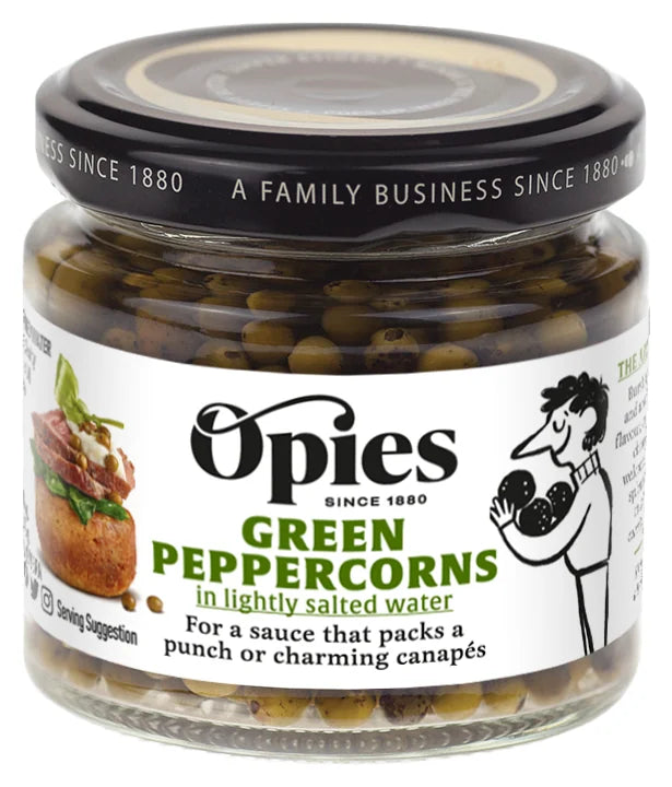 Opies Green Peppercorns In Brine 115G (Case of 6)
