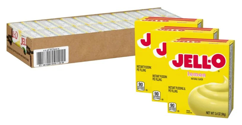 Jell-O Lemon Pudding Instant Mix 96G (Case of 24)