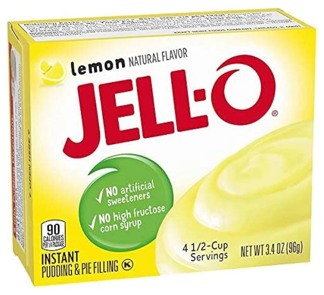 Jell-O Lemon Pudding Instant Mix 96G (Case of 24)