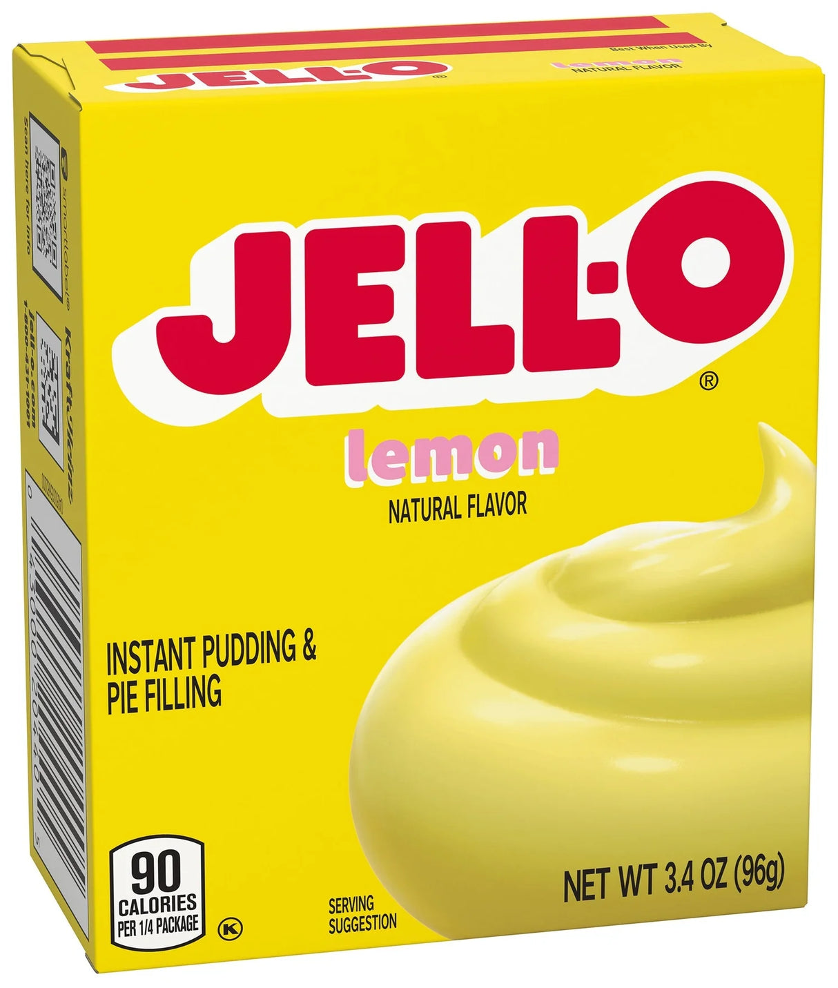 Jell-O Lemon Pudding Instant Mix 96G (Case of 24)